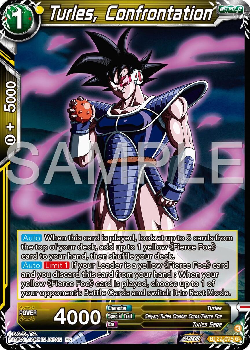 Turles, Confrontation (BT27-075) [History of Z] | Enigma On Main