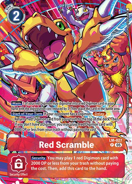 Red Scramble [LM-027] (Alternate Art) [Starter Deck: Protector of Light] | Enigma On Main