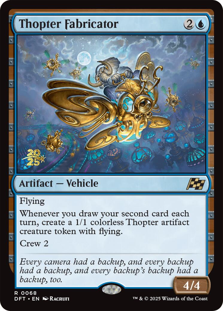 Thopter Fabricator [Aetherdrift Prerelease Promos] | Enigma On Main