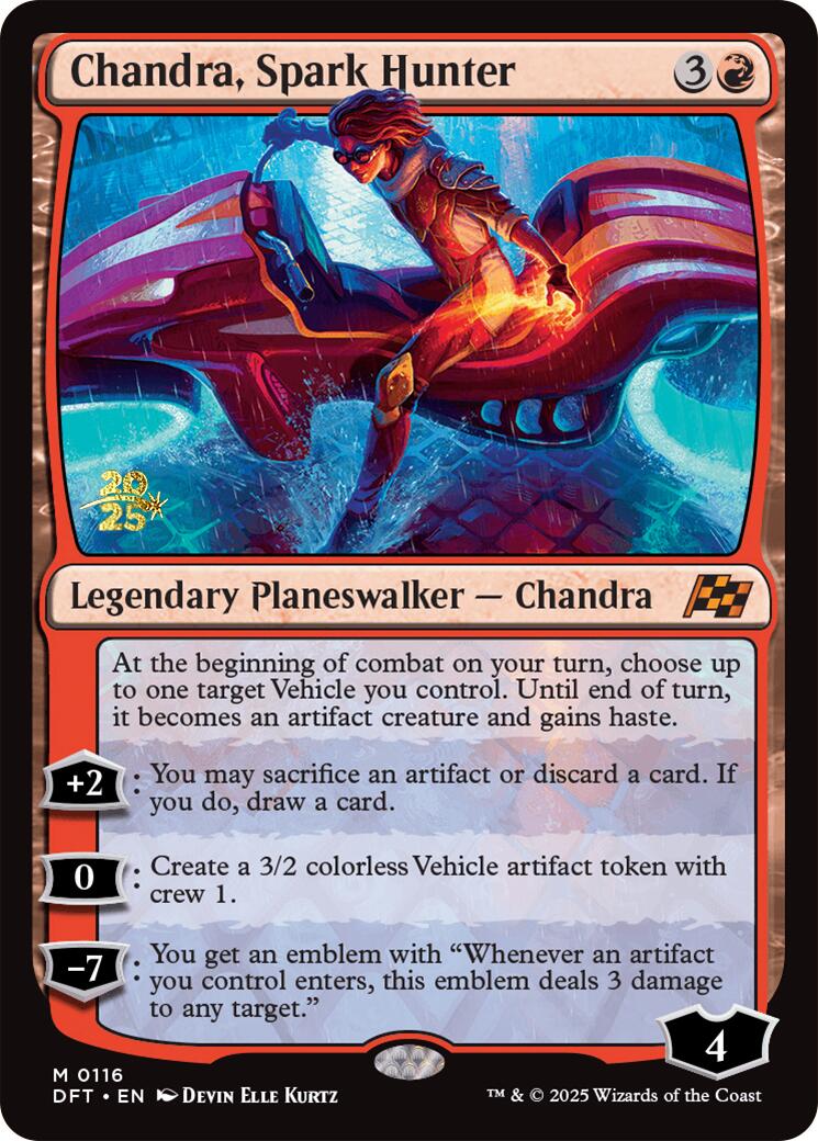 Chandra, Spark Hunter [Aetherdrift Prerelease Promos] | Enigma On Main