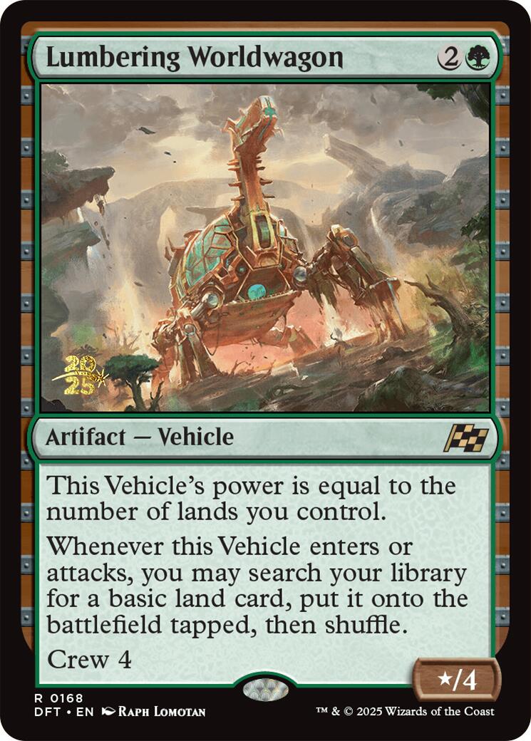 Lumbering Worldwagon [Aetherdrift Prerelease Promos] | Enigma On Main