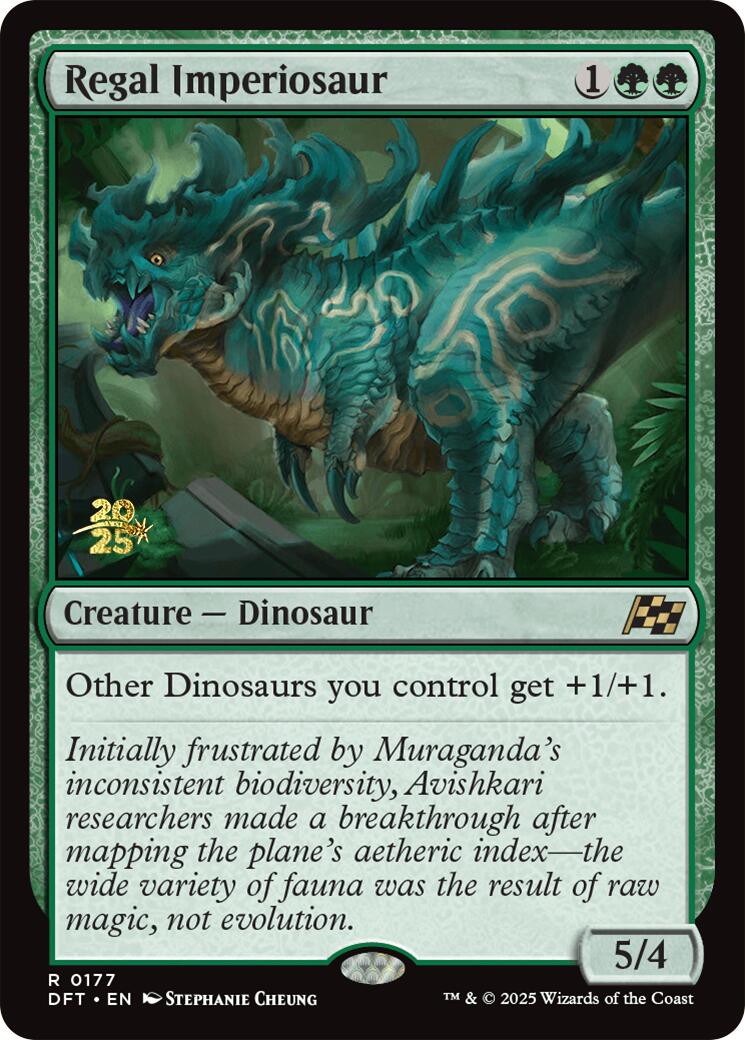 Regal Imperiosaur [Aetherdrift Prerelease Promos] | Enigma On Main