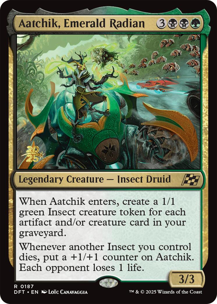 Aatchik, Emerald Radian [Aetherdrift Prerelease Promos] | Enigma On Main