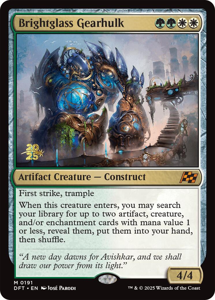 Brightglass Gearhulk [Aetherdrift Prerelease Promos] | Enigma On Main