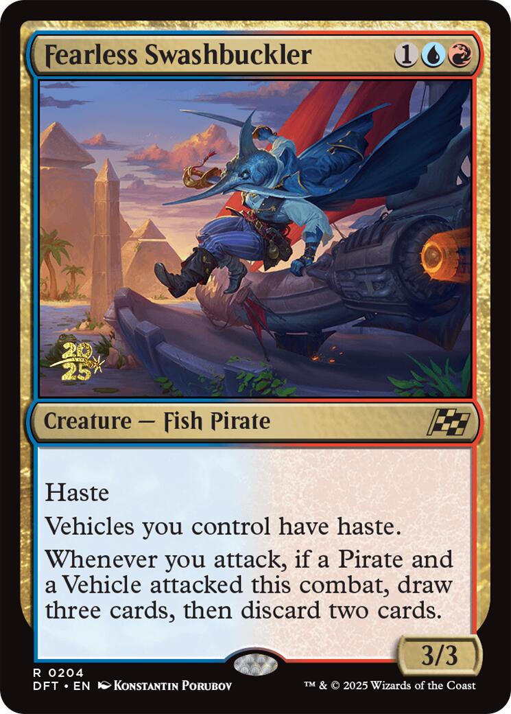 Fearless Swashbuckler [Aetherdrift Prerelease Promos] | Enigma On Main