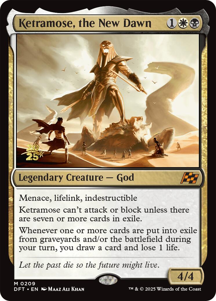 Ketramose, the New Dawn [Aetherdrift Prerelease Promos] | Enigma On Main