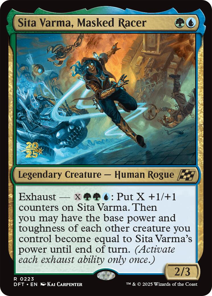 Sita Varma, Masked Racer [Aetherdrift Prerelease Promos] | Enigma On Main