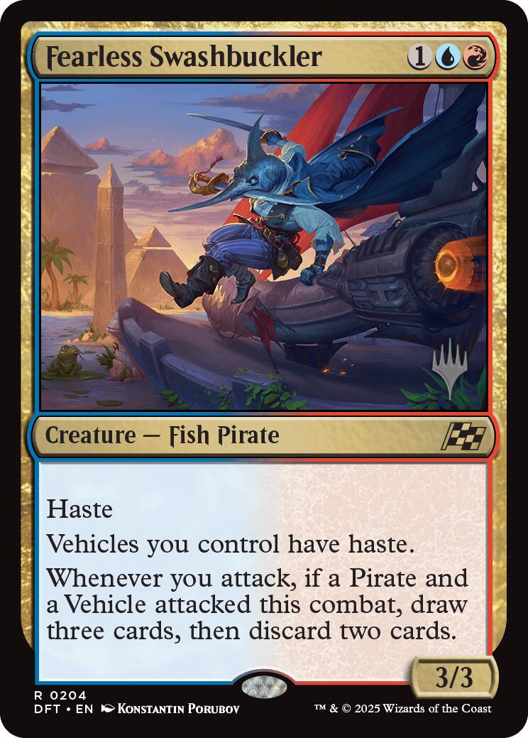 Fearless Swashbuckler (Promo Pack) [Aetherdrift Promos] | Enigma On Main