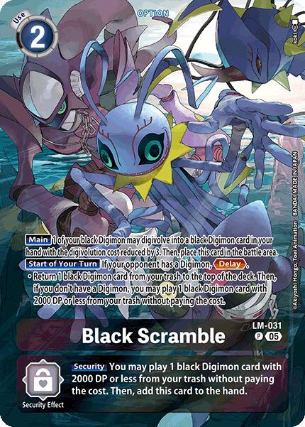 Black Scramble [LM-031] (Alternate Art) [Starter Deck: Protector of Light] | Enigma On Main