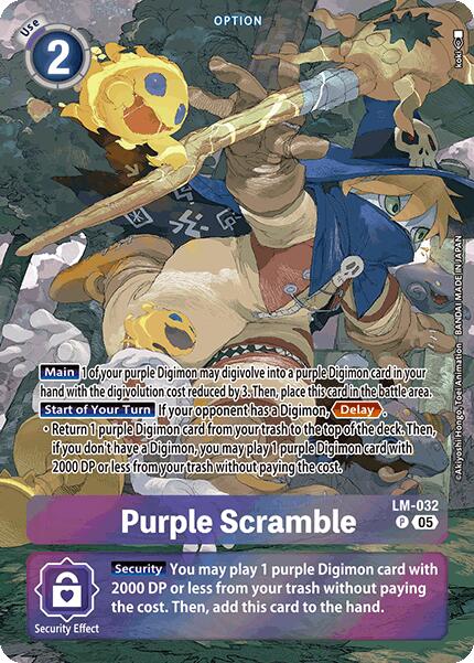 Purple Scramble [LM-032] (Alternate Art) [Starter Deck: Protector of Light] | Enigma On Main