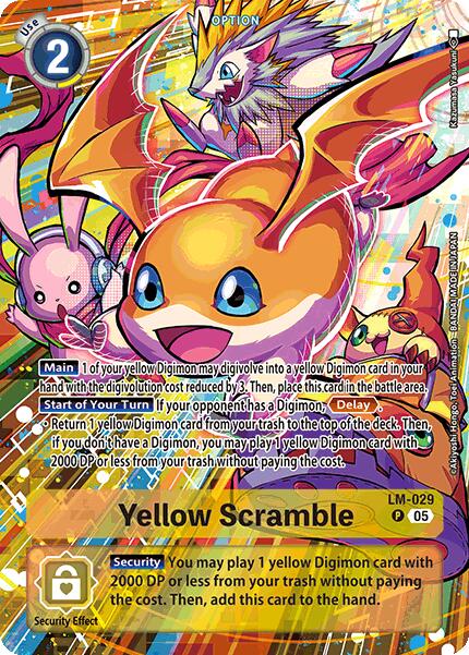 Yellow Scramble [LM-029] (Alternate Art) [Starter Deck: Hero of Hope] | Enigma On Main