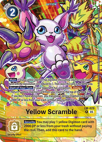 Yellow Scramble [LM-029] (Alternate Art) [Starter Deck: Protector of Light] | Enigma On Main
