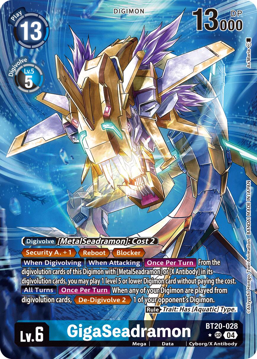 GigaSeadramon [BT20-028] (Alternate Art) [Release Special Booster Ver.2.5] | Enigma On Main