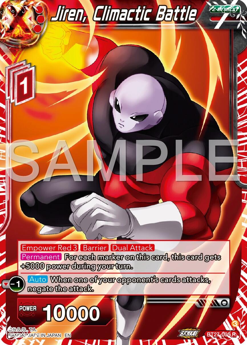 Jiren, Climactic Battle (BT27-005) [History of Z] | Enigma On Main