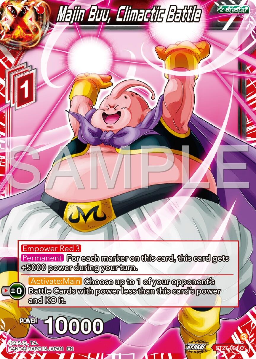 Majin Buu, Climactic Battle (BT27-004) [History of Z] | Enigma On Main