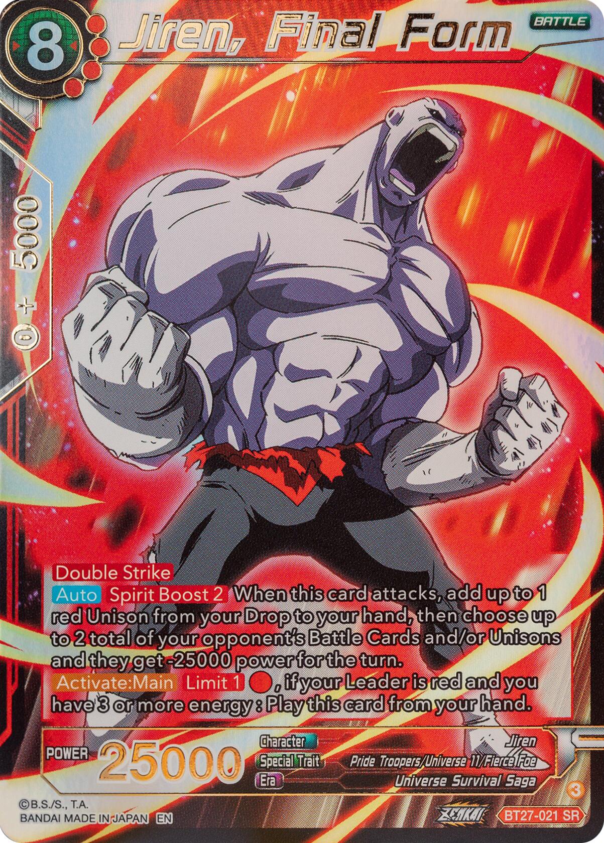 Jiren, Final Form (BT27-021) [History of Z] | Enigma On Main