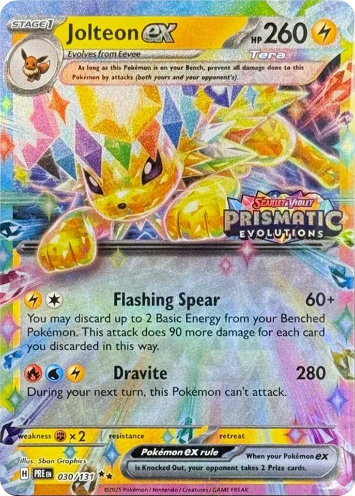 Jolteon ex (030/131) (Prismatic Evolutions Stamp) [Scarlet & Violet: Prismatic Evolutions] | Enigma On Main