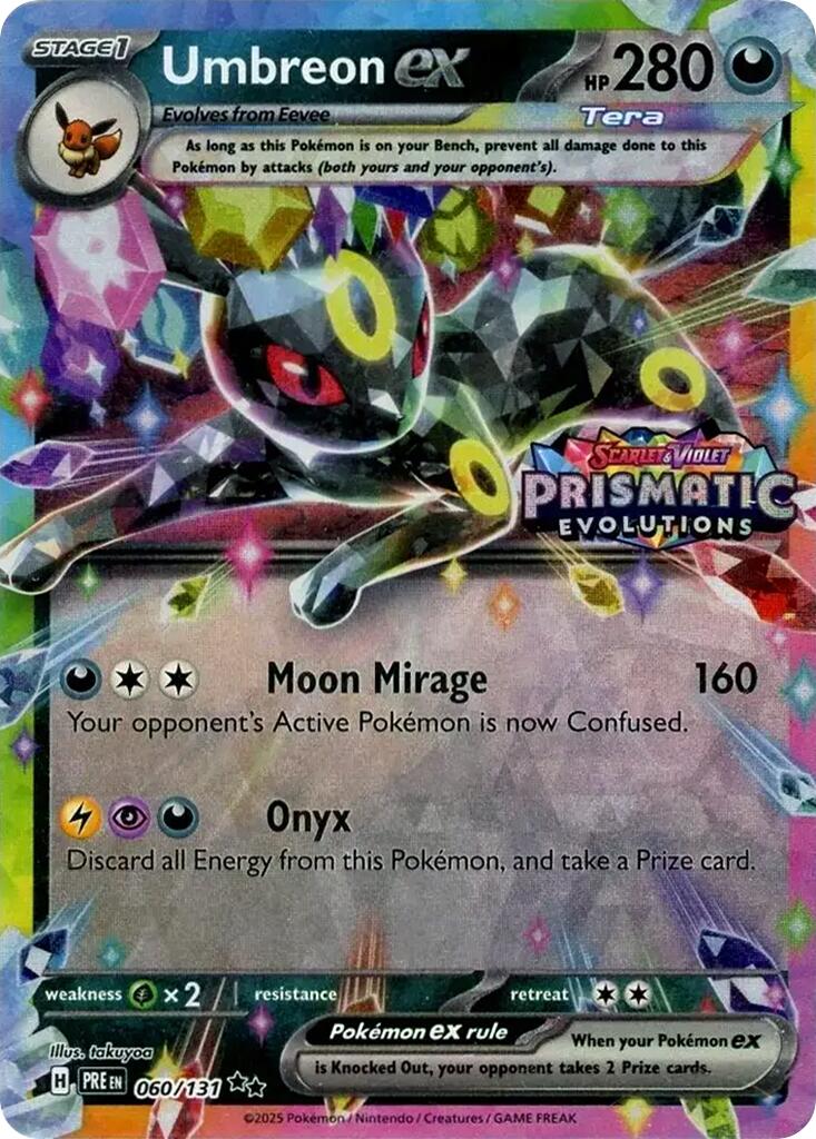 Umbreon ex (060/131) (Prismatic Evolutions Stamp) [Scarlet & Violet: Prismatic Evolutions] | Enigma On Main