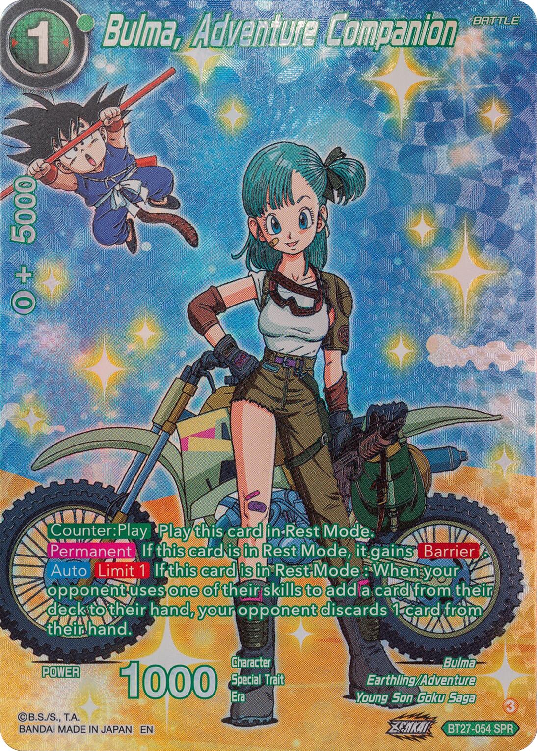 Bulma, Adventure Companion (SPR) (BT27-054) [History of Z] | Enigma On Main