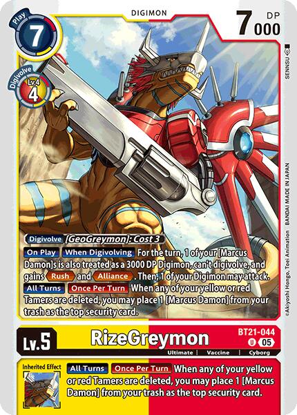 RizeGreymon [BT21-044] [World Convergence] | Enigma On Main