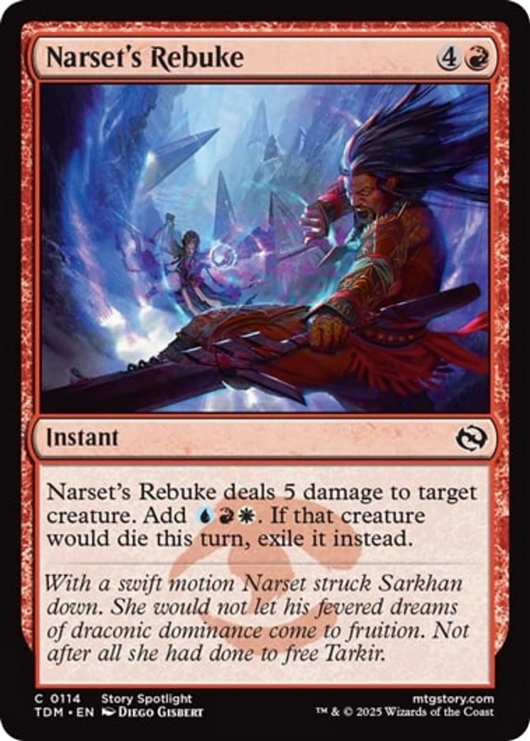 Narset's Rebuke [Tarkir: Dragonstorm] | Enigma On Main