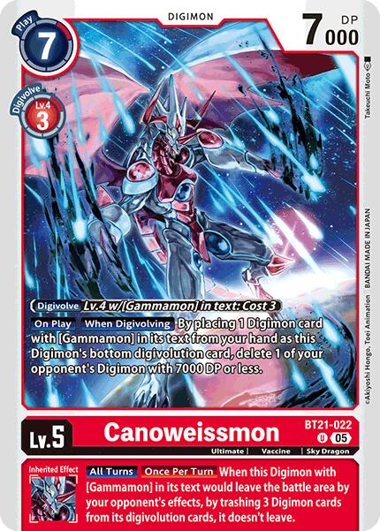 Canoweissmon [BT21-022] [World Convergence] | Enigma On Main