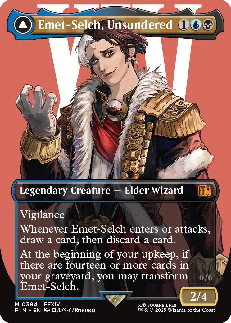 Emet-Selch, Unsundered // Hades, Sorcerer of Eld (Borderless) [FINAL FANTASY] | Enigma On Main