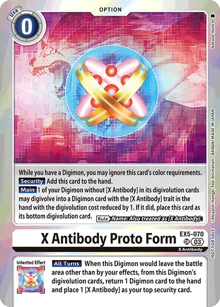 X Antibody Proto Form [EX5-070] (Special Event Pack 2025) [Animal Colosseum Promos] | Enigma On Main