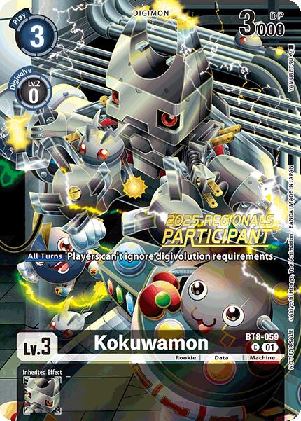 Kokuwamon [BT8-059] (2025 Regionals Participant) [New Awakening Promos] | Enigma On Main