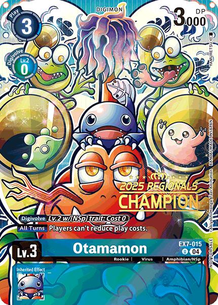 Otamamon [EX7-015] (2025 Regionals Champion) [Digimon LIBERATOR Promos] | Enigma On Main