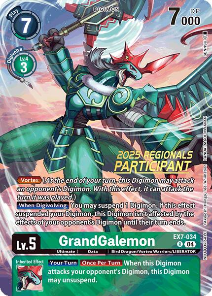 GrandGalemon [EX7-034] (2025 Regionals Participant) [Digimon LIBERATOR Promos] | Enigma On Main