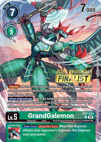 GrandGalemon [EX7-034] (2025 Regionals Finalist) [Digimon LIBERATOR Promos] | Enigma On Main