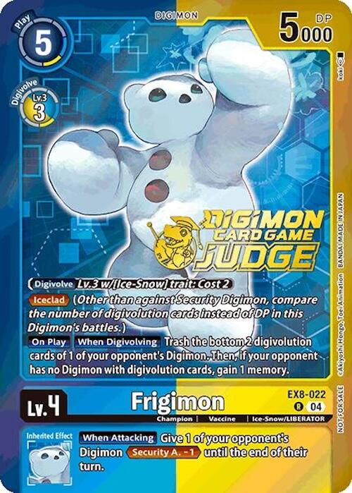 Frigimon [EX8-022] (Judge Pack 2025 Wave 1) [Chain of Liberation Promos] | Enigma On Main