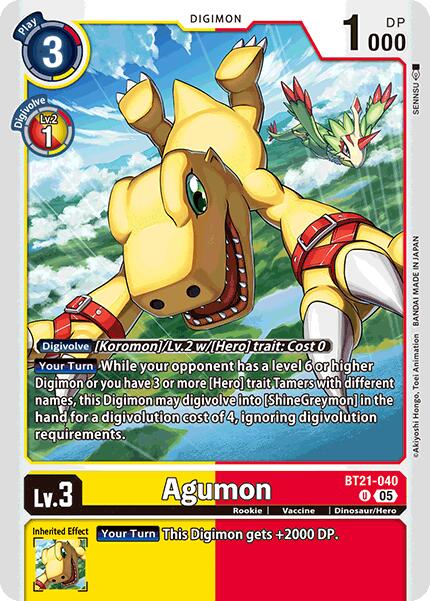 Agumon [BT21-040] [World Convergence] | Enigma On Main