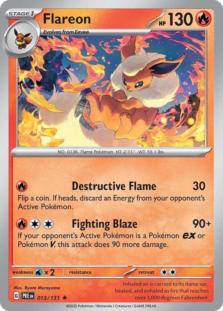 Flareon (013/131) [Scarlet & Violet: Prismatic Evolutions] | Enigma On Main
