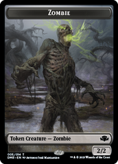 Zombie // Elemental Double-Sided Token [Dominaria Remastered Tokens] | Enigma On Main