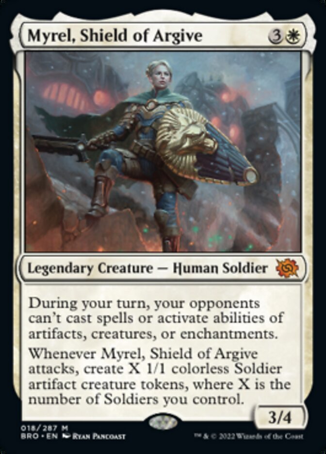 Myrel, Shield of Argive (Promo Pack) [The Brothers' War Promos] | Enigma On Main