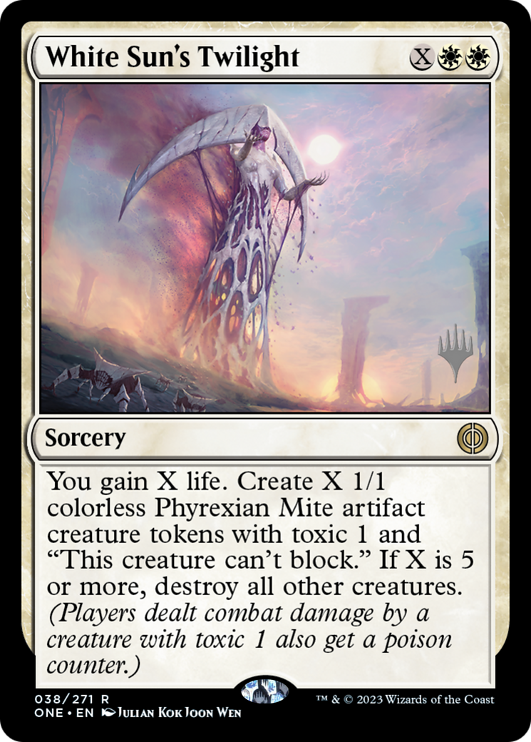 White Sun's Twilight (Promo Pack) [Phyrexia: All Will Be One Promos] | Enigma On Main
