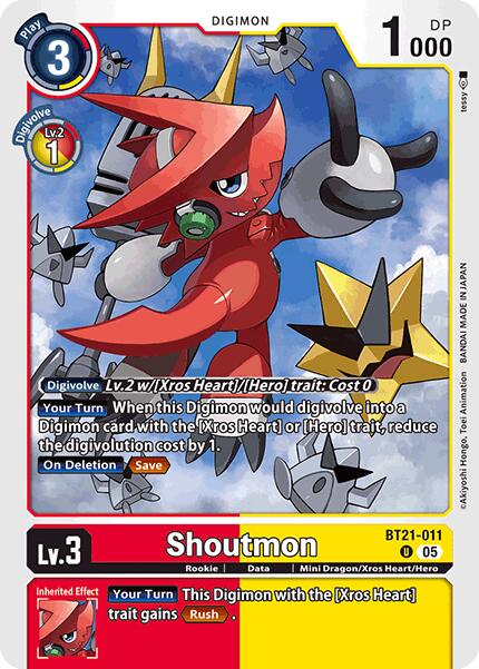 Shoutmon [BT21-011] [World Convergence] | Enigma On Main