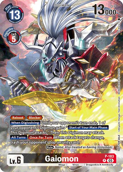 Gaiomon [P-183] (BT-21: Illustration Celebration Pack) [World Convergence] | Enigma On Main