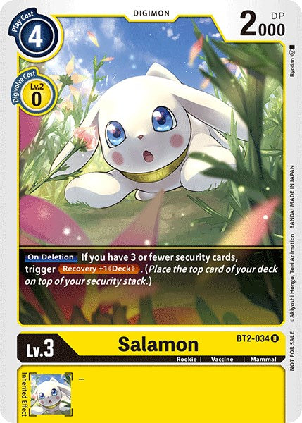 Salamon [BT2-034] (Official Tournament Pack Vol.3) [Release Special Booster Promos] | Enigma On Main