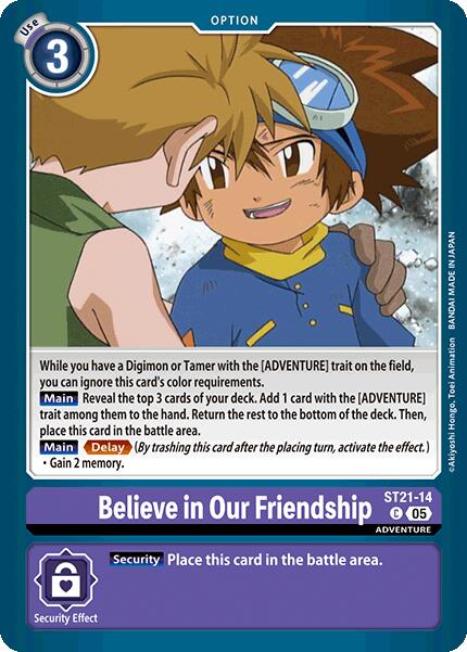 Believe in Our Friendship [ST21-14] [Starter Deck: Hero of Hope] | Enigma On Main