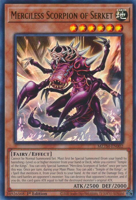 Merciless Scorpion of Serket [MZTM-EN002] Ultra Rare | Enigma On Main