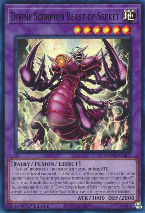 Divine Scorpion Beast of Serket [MZTM-EN005] Super Rare | Enigma On Main