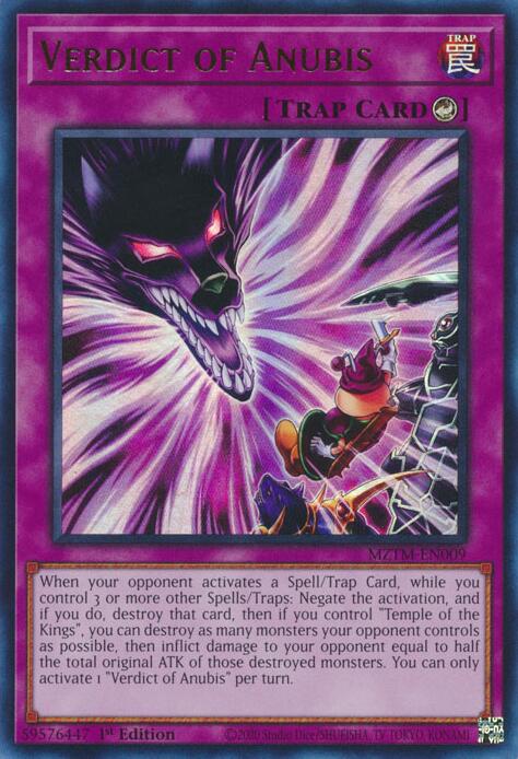 Verdict of Anubis [MZTM-EN009] Ultra Rare | Enigma On Main