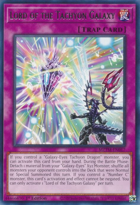 Lord of the Tachyon Galaxy [MZTM-EN017] Rare | Enigma On Main