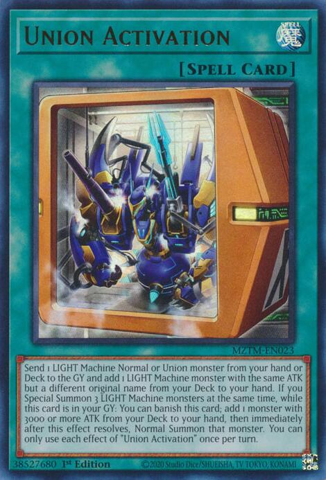 Union Activation [MZTM-EN023] Ultra Rare | Enigma On Main