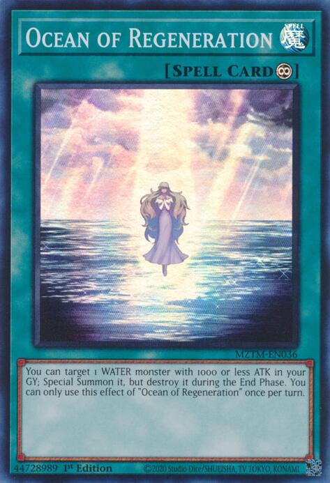 Ocean of Regeneration [MZTM-EN036] Super Rare | Enigma On Main