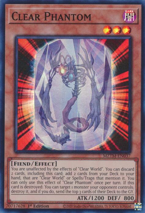 Clear Phantom [MZTM-EN037] Super Rare | Enigma On Main
