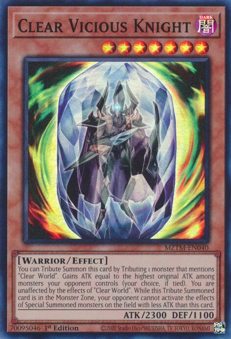 Clear Vicious Knight [MZTM-EN040] Super Rare | Enigma On Main